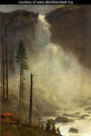 Oil bierstadt, albert Painting - Nevada Falls by Bierstadt, Albert