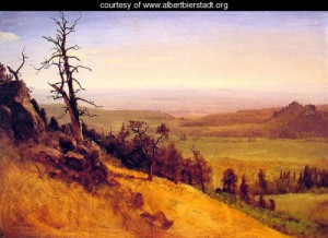Oil bierstadt, albert Painting - Newbraska Wasatch Mountains by Bierstadt, Albert