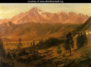 Oil bierstadt, albert Painting - Pikes Peak by Bierstadt, Albert