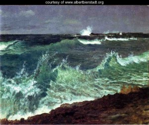 Oil seascape Painting - Seascape by Bierstadt, Albert