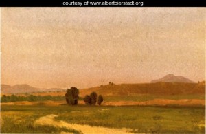 Oil bierstadt, albert Painting - Sunset On The Coast2 by Bierstadt, Albert