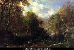 Oil bierstadt, albert Painting - The Emerald Pool by Bierstadt, Albert