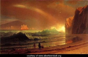 Oil bierstadt, albert Painting - The Golden Gate by Bierstadt, Albert