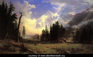 Oil bierstadt, albert Painting - The Morteratsch Glacier Upper Engadine Valley Pontresina by Bierstadt, Albert
