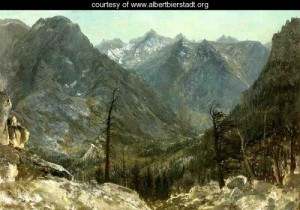 Oil bierstadt, albert Painting - The Sierra Nevadas by Bierstadt, Albert