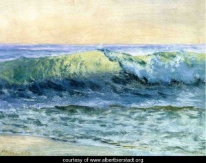 Oil bierstadt, albert Painting - The Wave by Bierstadt, Albert
