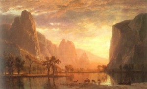 Oil the Painting - Valley of the Yosemite, 1864 by Bierstadt, Albert