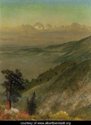 Oil bierstadt, albert Painting - Wasatch Mountains by Bierstadt, Albert