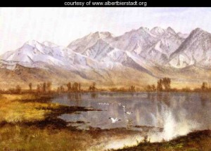 Oil bierstadt, albert Painting - Wassatch Mountains, Utah by Bierstadt, Albert