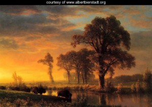 Oil bierstadt, albert Painting - Western Kansas by Bierstadt, Albert