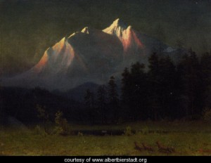 Oil landscape Painting - Western Landscape by Bierstadt, Albert