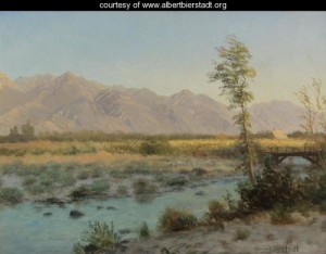 Oil landscape Painting - Western Landscape IV by Bierstadt, Albert
