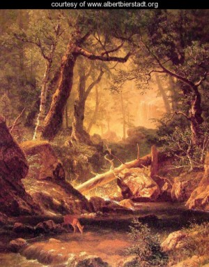 Oil bierstadt, albert Painting - White Mountains New Hampshire by Bierstadt, Albert