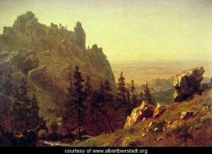 Oil bierstadt, albert Painting - Wind River Country by Bierstadt, Albert