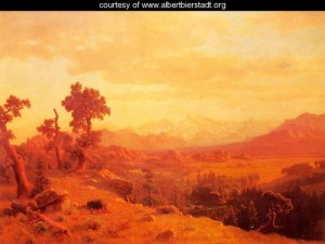 Oil bierstadt, albert Painting - Wind River Country I by Bierstadt, Albert