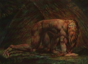 Oil blake, william Painting - Nebuchadnezzar by Blake, William