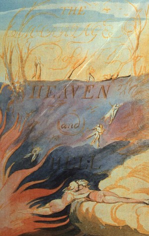 Oil blake, william Painting - The Marriage of Heaven & Hell, 1790-93 by Blake, William