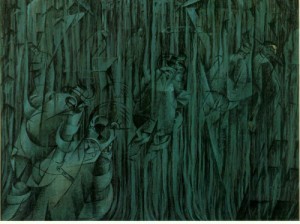 Oil boccioni, umberto Painting - States of Mind, Those who stay  1911 by Boccioni, Umberto