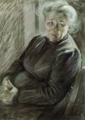 Oil boccioni, umberto Painting - The Mother  1906 by Boccioni, Umberto