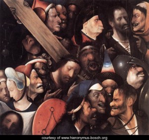 Oil bosch, hieronymus Painting - Christ Carrying the Cross 1515-16 by Bosch, Hieronymus