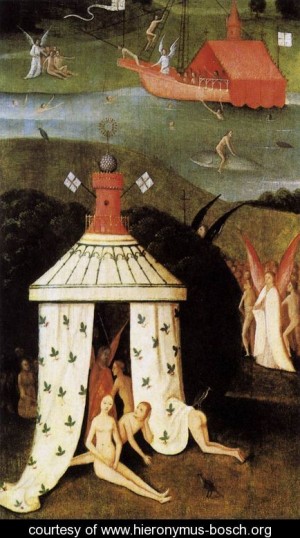 Oil bosch, hieronymus Painting - Last Judgment (fragment of Paradise) by Bosch, Hieronymus