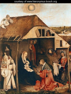 Oil bosch, hieronymus Painting - Nativity by Bosch, Hieronymus