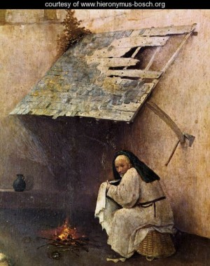 Oil bosch, hieronymus Painting - St Peter with the Donor (left wing) (detail)  c. 1510 by Bosch, Hieronymus
