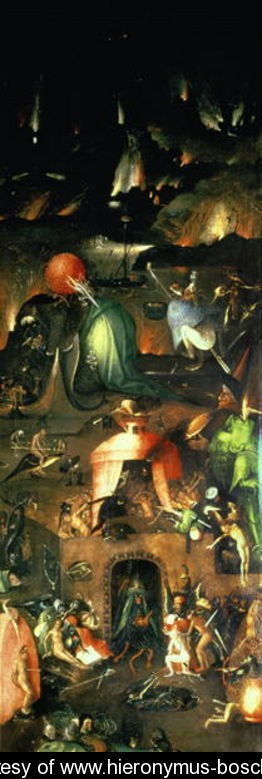 Oil bosch, hieronymus Painting - The Last Judgement (4) by Bosch, Hieronymus