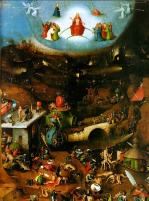 Oil bosch, hieronymus Painting - The Last Judgment 1504 Akademie der Bildenden by Bosch, Hieronymus