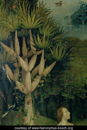 Oil tree Painting - The Tree of the Knowledge of Good and Evil,  c.1500 by Bosch, Hieronymus