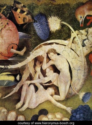 Oil garden Painting - Triptych of Garden of Earthly Delights (detail 10) c. 1500 by Bosch, Hieronymus