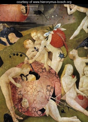 Oil garden Painting - Triptych of Garden of Earthly Delights (detail 8) c. 1500 by Bosch, Hieronymus