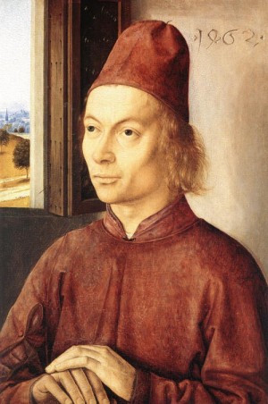 Oil bouts, dieric the elder Painting - Portrait of a Man  1462 by Bouts, Dieric the Elder