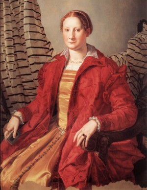 Oil bronzino, agnolo Painting - Portrait of a Lady  -c. 1550 by Bronzino, Agnolo