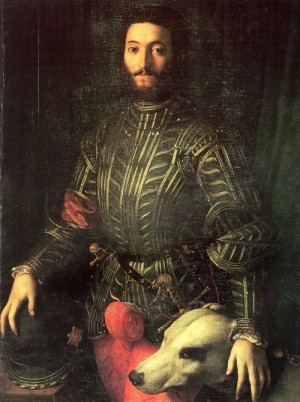 Oil portrait Painting - Portrait of Guidobaldo della Rovere, Galleria Palatina, by Bronzino, Agnolo