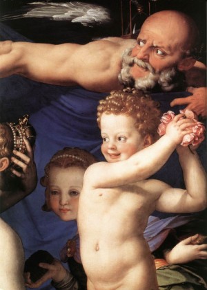 Oil bronzino, agnolo Painting - Venus, Cupide and the Time (detail)  1540-45 by Bronzino, Agnolo