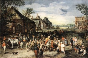 Oil brueghel, jan the elder Painting - St Martin by Brueghel, Jan the Elder