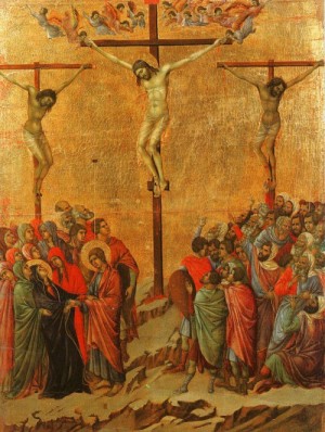 Oil buoninsegna, duccio di Painting - Crucifixion by Buoninsegna, Duccio di