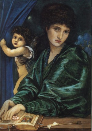 Oil Portrait Painting - Portrait of Maria Zambaco, 1870, by Burne-Jones, Sir Edward Coley