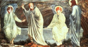 Oil burne-jones, sir edward coley Painting - The Morning of the Resurrection    1882 by Burne-Jones, Sir Edward Coley