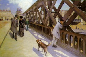 Oil caillebotte, gustave Painting - Le pont de l'Europe 1876 by Caillebotte, Gustave