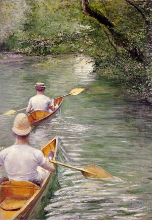 Oil caillebotte, gustave Painting - Perissoires 1878 by Caillebotte, Gustave