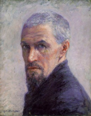 Oil caillebotte, gustave Painting - Self-portrait c.1892 by Caillebotte, Gustave