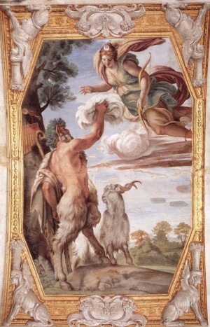  Photograph - Homage to Diana  1597-1602 by Carracci,Annibale