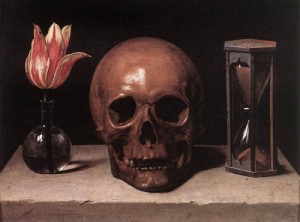 Oil champaigne, philippe de Painting - Still-Life with a Skull by Champaigne, Philippe de