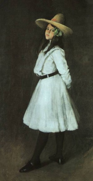 Oil chase, william merritt Painting - Dorothy    1902 by Chase, William Merritt