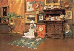Oil chase, william merritt Painting - In the Studio  1882 by Chase, William Merritt
