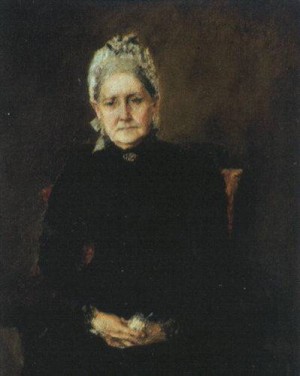  Photograph - Portrait of Sarah Swaim Chase    1892 by Chase, William Merritt