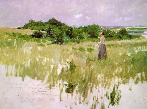 Oil chase, william merritt Painting - Shinnecock Hills  1891 by Chase, William Merritt