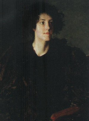  Photograph - Study of a Young Woman    1880s by Chase, William Merritt